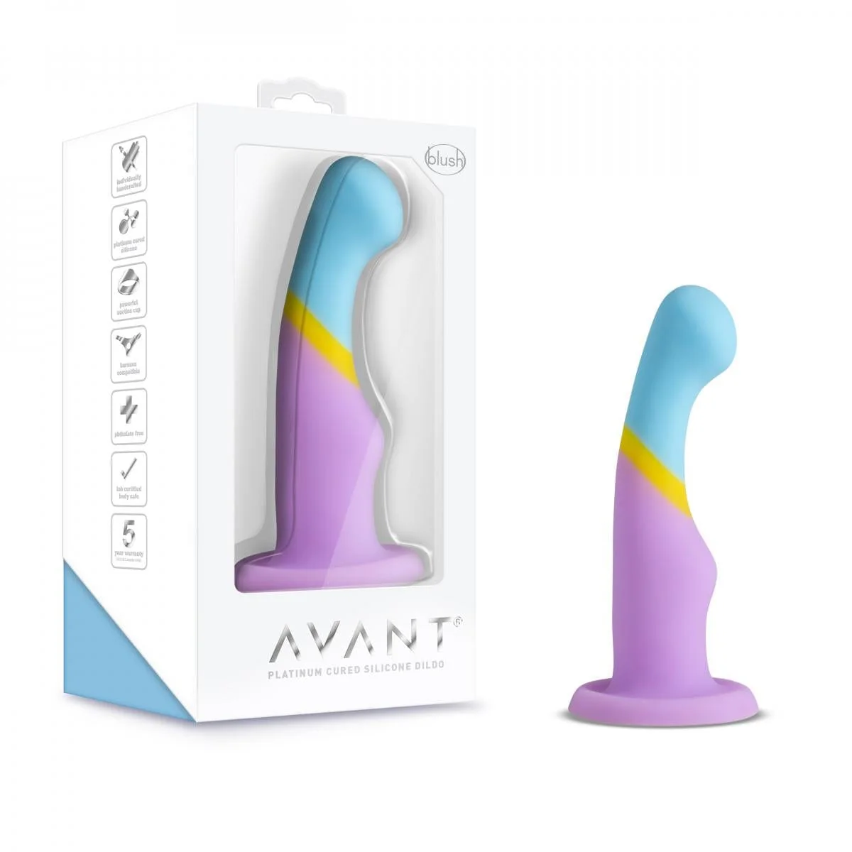 DILDO MED SUGEKOP - HEART OF GOLD - Image 5